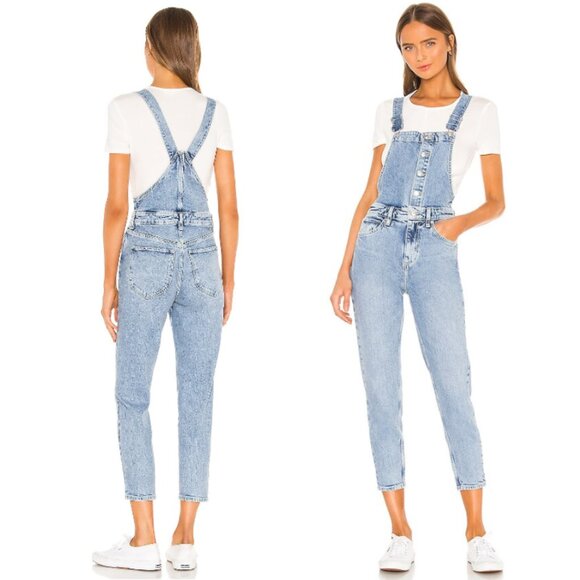 Free People We The Free Shelby Overall in Light Wash - Picture 1 of 8